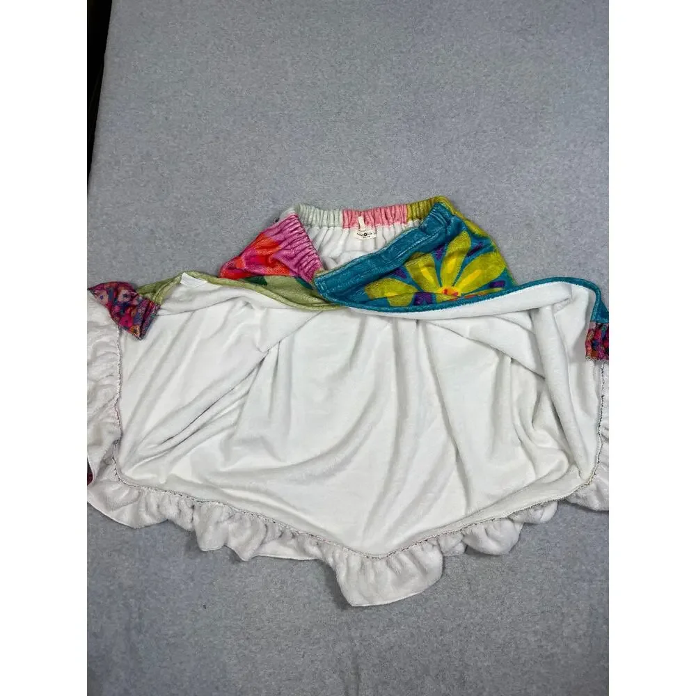 Natural Life Floral Print Towel Wrap Coverup Skirt Boho Hippie Beach Size L/XL
